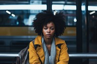 African american woman travel adult disappointment. AI generated Image by rawpixel.