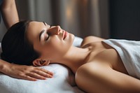 Woman adult comfortable relaxation. AI generated Image by rawpixel.