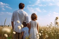 Meadow family adult child. AI generated Image by rawpixel.