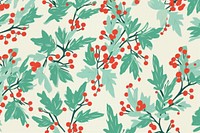 Christmas hollies pattern backgrounds christmas plant. 