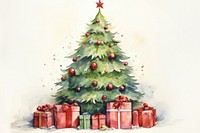 Big christmas tree winter plant gift. AI generated Image by rawpixel.