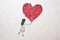 Drawing sketch adult valentine's day. AI generated Image by rawpixel.