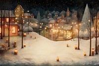 Christmas party architecture building outdoors. AI generated Image by rawpixel.