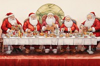 Christmas party food table adult. AI generated Image by rawpixel.