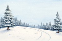 Christmas landscape snow outdoors. AI generated Image by rawpixel.