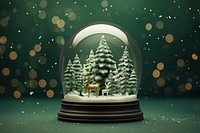 Christmas snow globe plant green tree. AI generated Image by rawpixel.