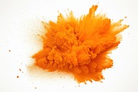 Powder dust white background orange color. AI generated Image by rawpixel.