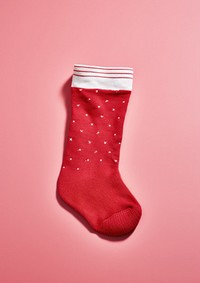 Cute red chirstmas sock christmas gift celebration. AI generated Image by rawpixel.