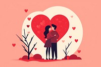Adult heart affectionate togetherness. AI generated Image by rawpixel.
