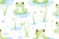 Frog pattern backgrounds amphibian. AI generated Image by rawpixel.