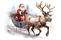 Reindeer christmas livestock mammal. AI generated Image by rawpixel.