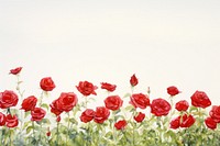 Red roses garden flower plant petal. AI generated Image by rawpixel.