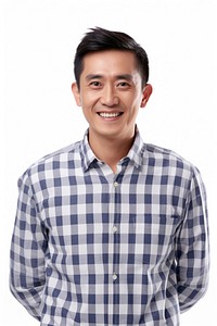 Smiling chinese man shirt portrait smile. AI generated Image by rawpixel.