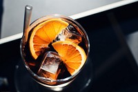 Sangria orange drink fruit. AI generated Image by rawpixel.
