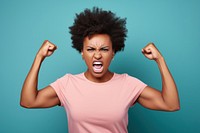 Woman angry shouting adult hand. AI generated Image by rawpixel.