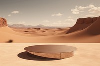 Podium desert furniture outdoors. AI generated Image by rawpixel.