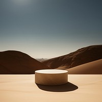 Podium desert outdoors nature. AI generated Image by rawpixel.