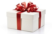 Gift box ribbon white red. AI generated Image by rawpixel.
