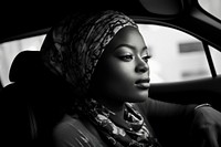 Black woman portrait driving adult. AI generated Image by rawpixel.