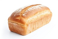 White bread food white background sourdough. 