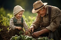 Agriculture vegetable adult child. AI generated Image by rawpixel.
