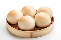 Chinese mantou food white background xiaolongbao. AI generated Image by rawpixel.