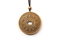 Chinese coin necklace pendant jewelry. AI generated Image by rawpixel.