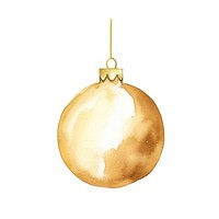 Christmas ornament bauble gold celebration accessories. AI generated Image by rawpixel.