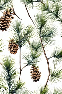 Pine pattern branch plant. AI generated Image by rawpixel.