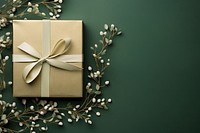 Gift box green celebration anniversary. AI generated Image by rawpixel.