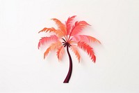Palm tree paper Flat plant. AI generated Image by rawpixel.