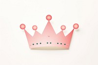 Crown paper Flat white background. AI generated Image by rawpixel.