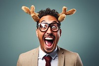 Laughing portrait glasses adult. AI generated Image by rawpixel.