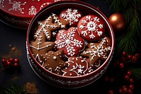Gingerbread cookie decoration christmas. AI generated Image by rawpixel.