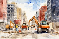 Construction site demolition city architecture. AI generated Image by rawpixel.