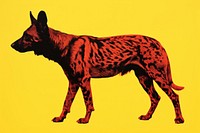 Dog mammal animal hyena. AI generated Image by rawpixel.