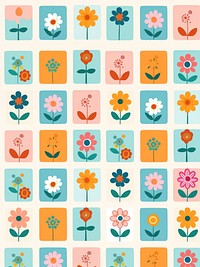 Art repetition pattern flower. AI generated Image by rawpixel.