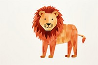 Lion female paper Flat. AI generated Image by rawpixel.