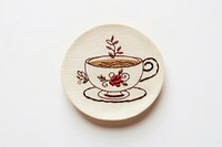Coffee cup embroidery porcelain. AI generated Image by rawpixel.
