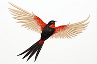 Flying bird animal beak. AI generated Image by rawpixel.