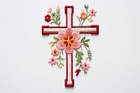 Cross embroidery pattern symbol. AI generated Image by rawpixel.