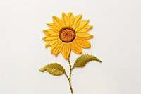 Sunflower pattern plant leaf. AI generated Image by rawpixel.