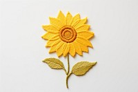 Sunflower embroidery pattern plant. AI generated Image by rawpixel.