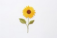 Sunflower pattern plant leaf. AI generated Image by rawpixel.