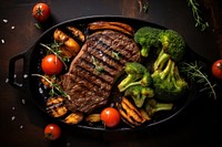 Food beef vegetable broccoli. AI generated Image by rawpixel.