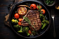 Food beef vegetable broccoli. AI generated Image by rawpixel.