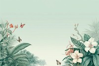 Flying butterflies flower plant backgrounds. AI generated Image by rawpixel.