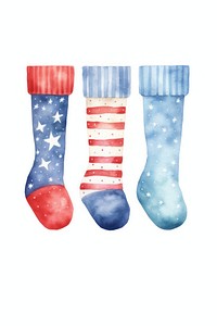 Sock christmas pattern patriotism. AI generated Image by rawpixel.
