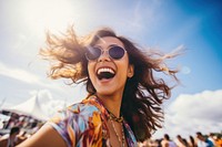 Festival vacation laughing fashion. AI generated Image by rawpixel.