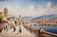 Italy painting art outdoors. AI generated Image by rawpixel.